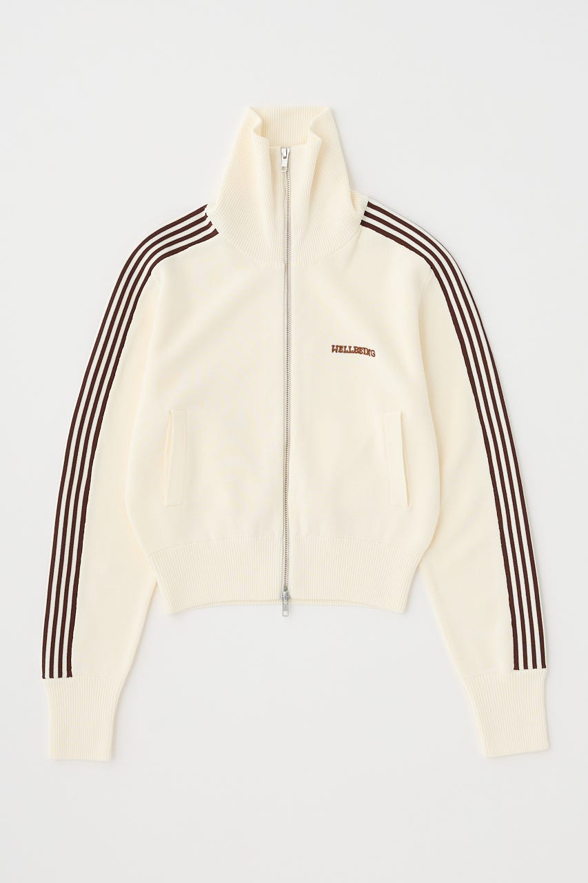 【WEB限定】KNIT トラックジャケット O/WHT FREE