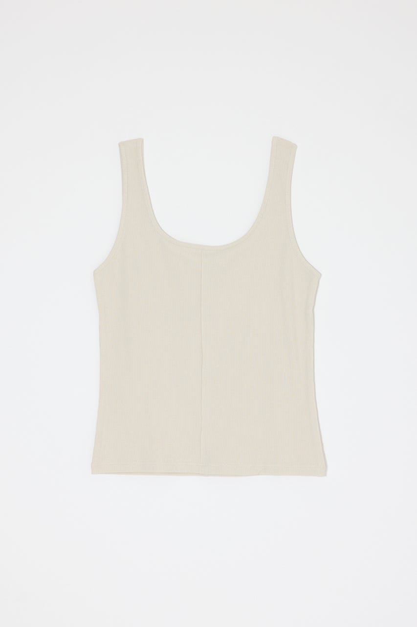 DOUBLE LAYERED SHEER タンク KHA FREE