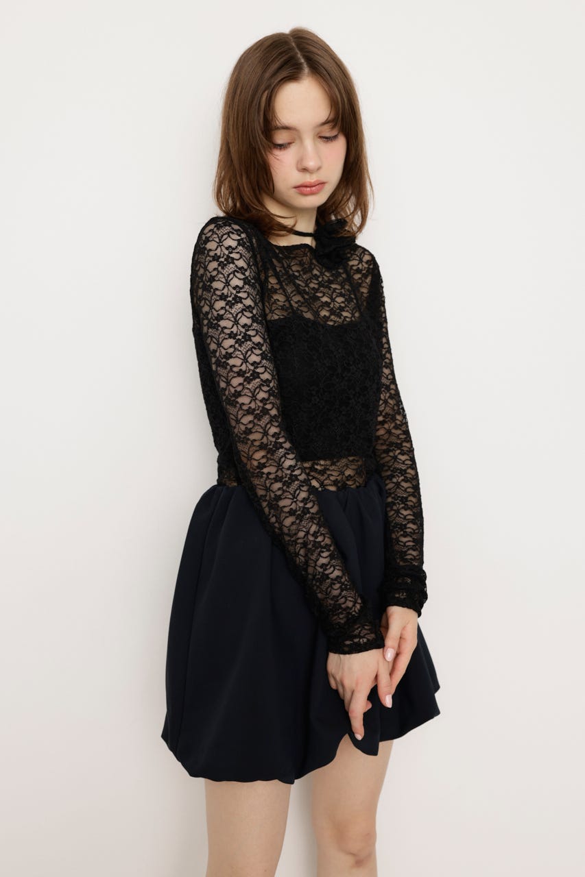 トップス XXL SLY | LACE UP SLEEVE CUT トップス (Tシャツ・カットソー(長袖