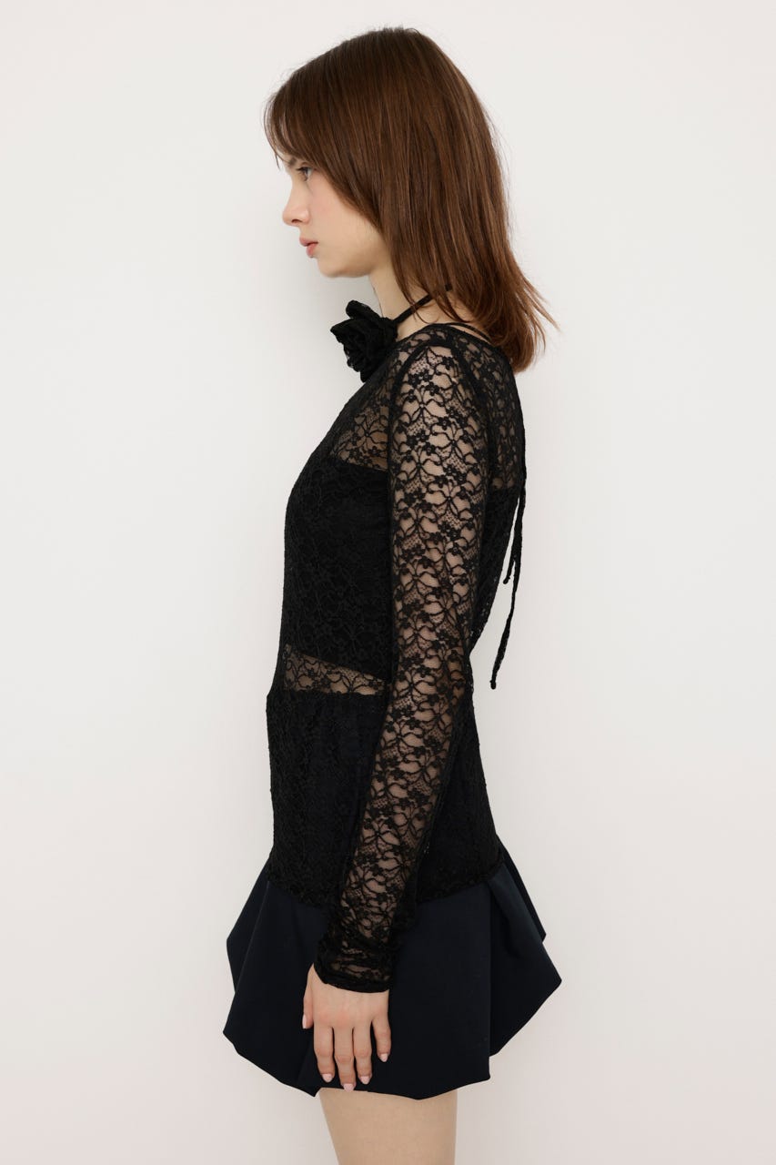 SLY | MICHIXSLY FLOWER LACE トップス (Tシャツ・カットソー
