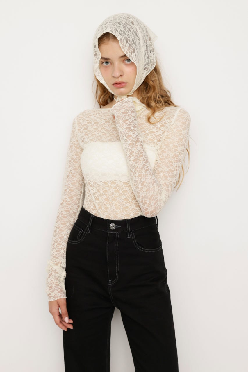 SLY | MICHIXSLY FLOWER LACE トップス (Tシャツ・カットソー