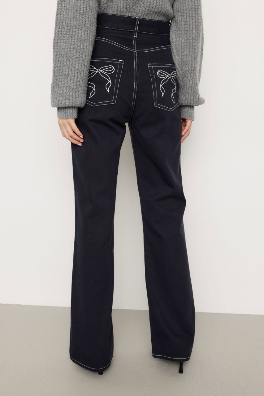 sly MICHIXSLY H／W STRAIGHT パンツ　0サイズ ブラック SLY | MICHIXSLY H／W STRAIGHT パンツ (ストレート ) |SHEL