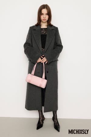 新品タグ付き 今期JUSGLITTY ノーカラーAラインコート S 黒 1 新品タグ付き 今期JUSGLITTY ノーカラーAラインコート S 黒 1