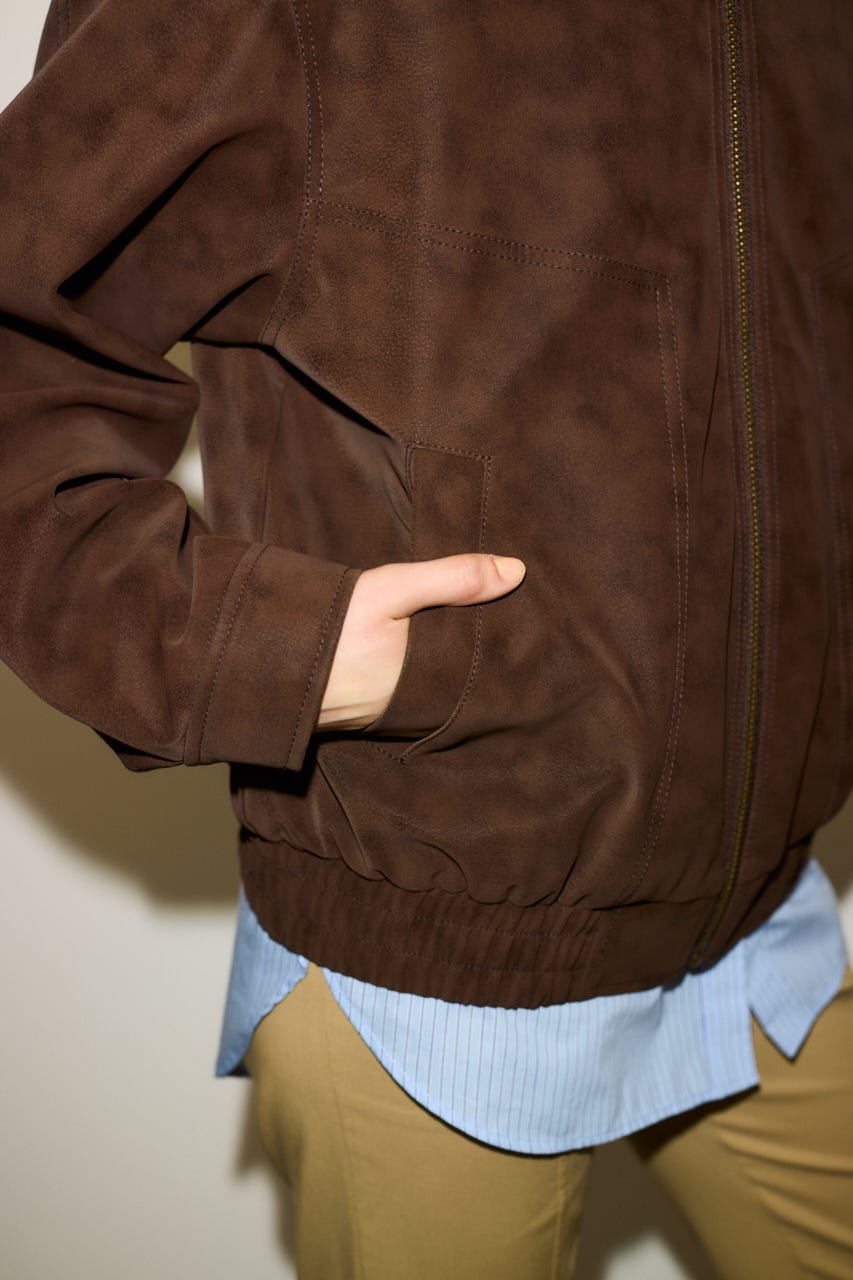 【THROW】F／LEATHER SWING TOP ブルゾン THROW by SLY（スローバイスライ）の「THROW F/LEATHER SWING