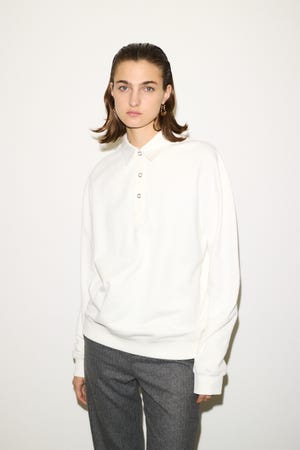 【1BUY5％OFF CAMPAIGN】【THROW】OVER SW POLO トップス