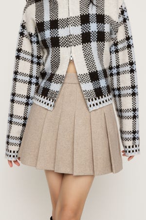 【1BUY5％OFF CAMPAIGN】PLEATS ショートスカート