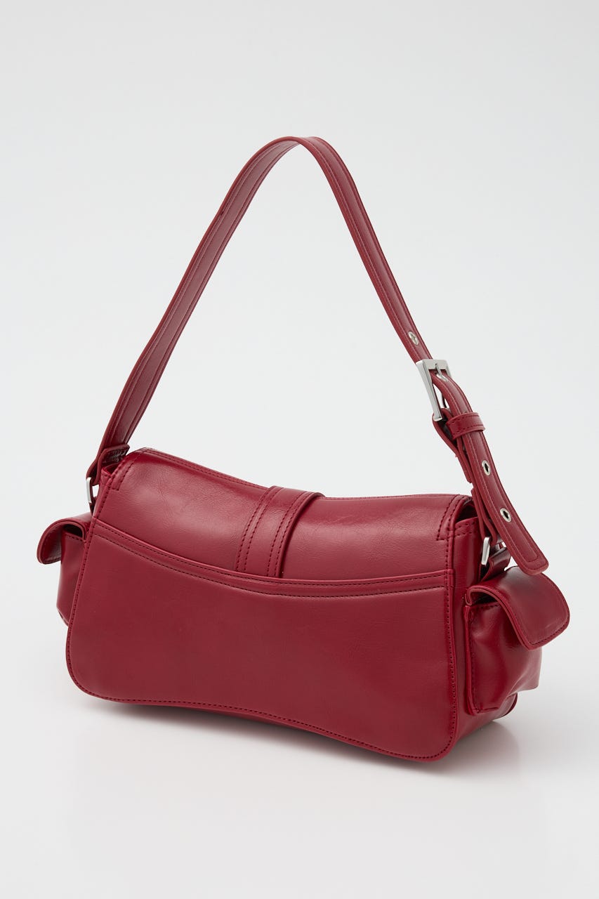 【1BUY5%OFF CAMPAIGN】MULTI POCKET SHOULDER バッグ RED FREE