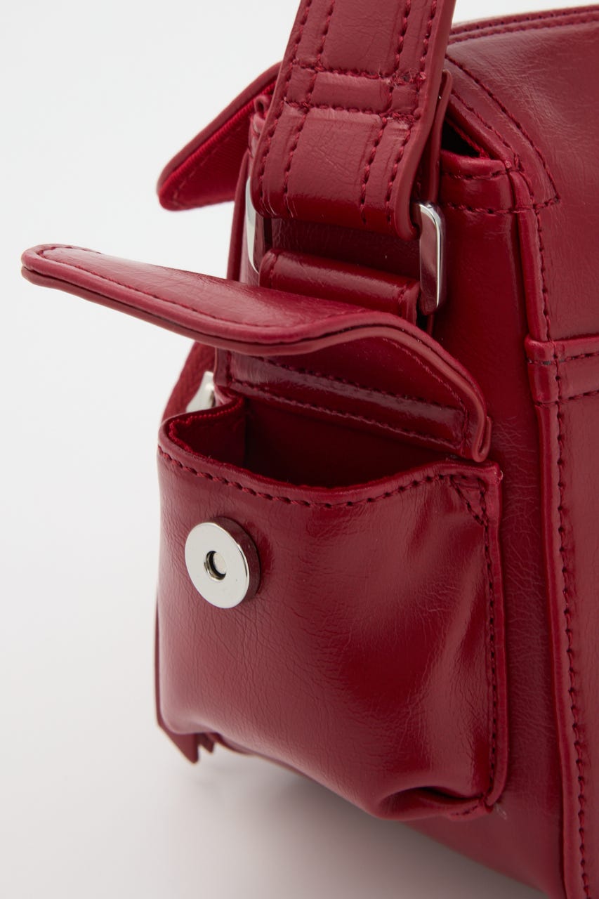 【1BUY5%OFF CAMPAIGN】MULTI POCKET SHOULDER バッグ RED FREE