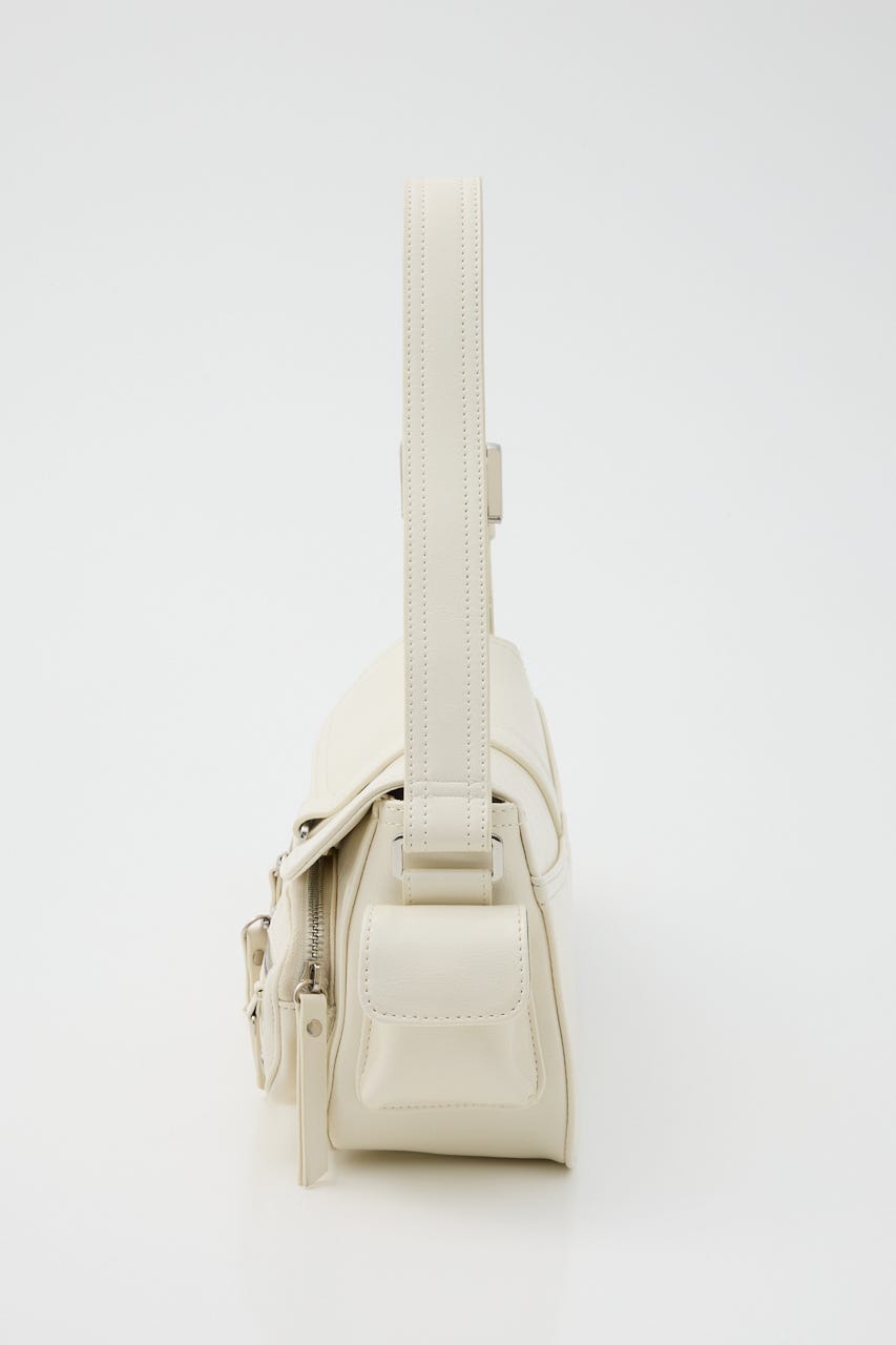 【1BUY5%OFF CAMPAIGN】MULTI POCKET SHOULDER バッグ WHT FREE