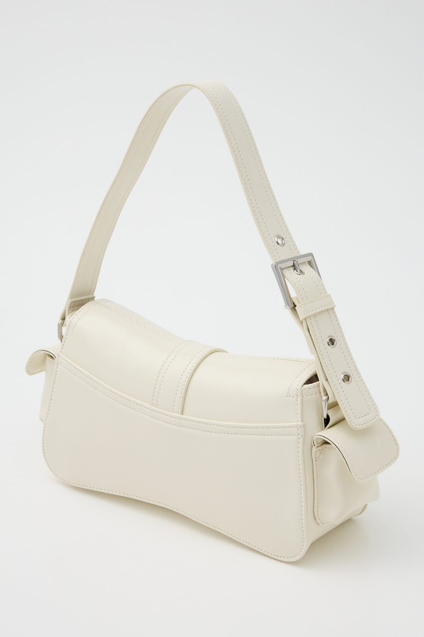 【1BUY5%OFF CAMPAIGN】MULTI POCKET SHOULDER バッグ WHT FREE