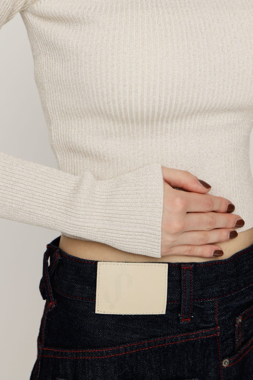 【1BUY5%OFF CAMPAIGN】GLITTER COMPACT トップス IVOY 2