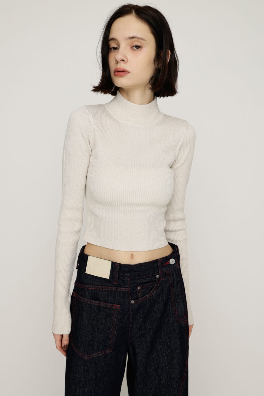 【1BUY5%OFF CAMPAIGN】GLITTER COMPACT トップス IVOY 2