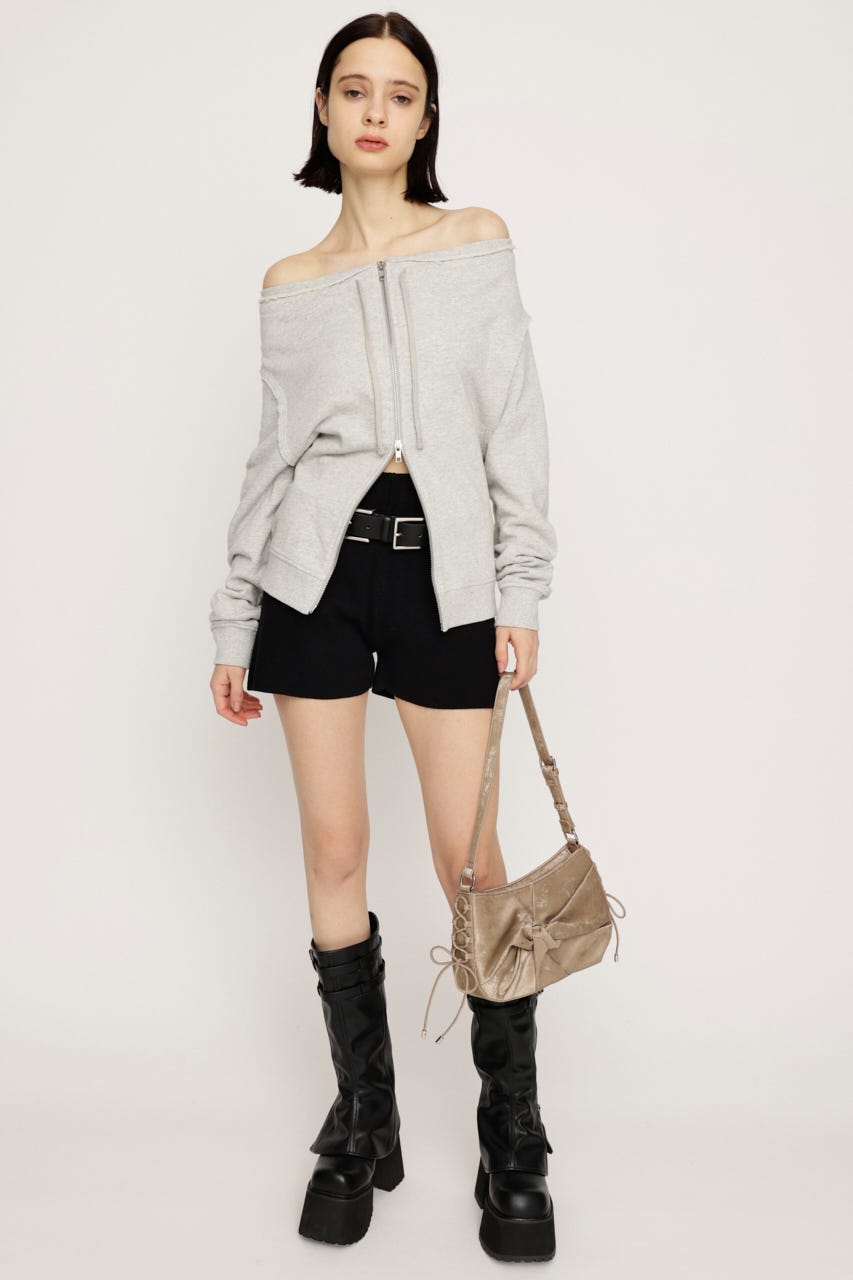 SLY | RIB KNIT BACK PK ショートパンツ (ショートパンツ