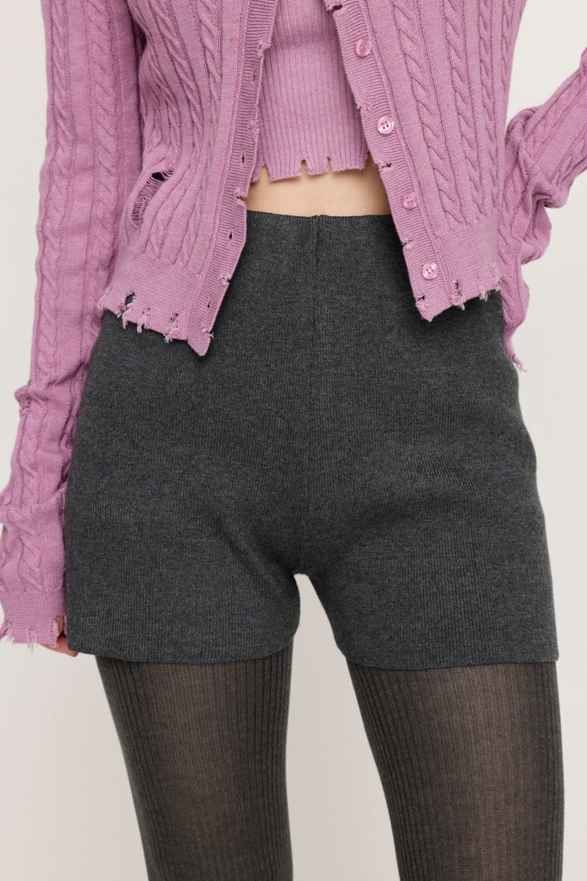 新品未使用タグ付き☆SLY　RIB KNIT BACK PK ショートパンツ SLY | RIB KNIT BACK PK ショートパンツ (ショートパンツ