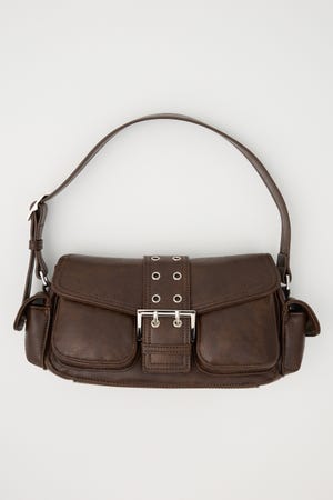 【1BUY5％OFF CAMPAIGN】【LIMITED ITEM】FRONT BUCKLE HOBO バッグ