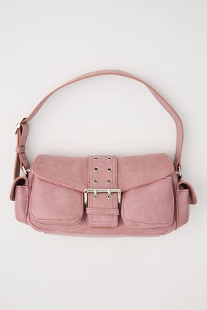 【1BUY5％OFF CAMPAIGN】【LIMITED ITEM】FRONT BUCKLE HOBO バッグ