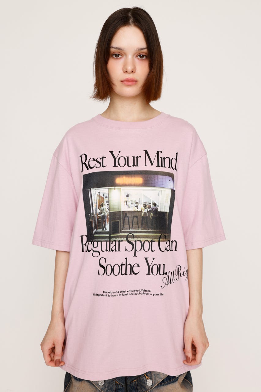 トップス S blur symbol t-shirt cropped S blur symbol t-shirt cropped ホワイト