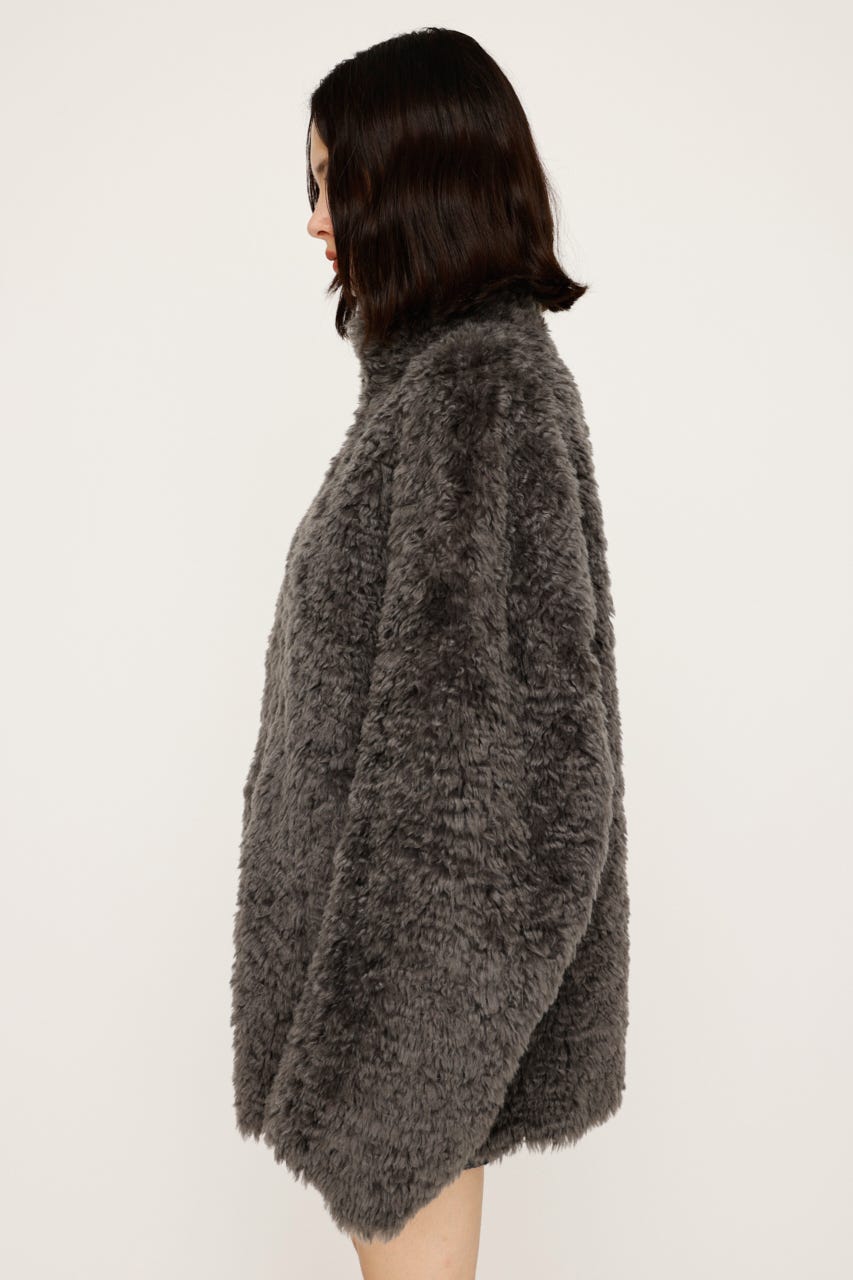 Etrarium ボアブルゾン　ブラック/グレー SLY | CURLED BOA ブルゾン (ブルゾン ) |SHEL'TTER WEBSTORE
