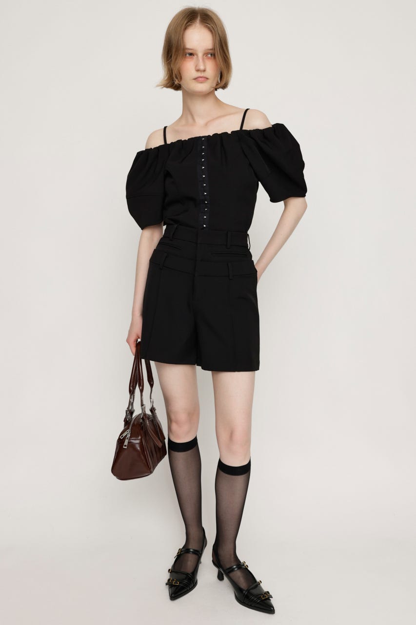 【kyoco】the highlights drill ショートパンツ SLY | H/W LAYERD ショートパンツ (ショートパンツ ) |SHEL