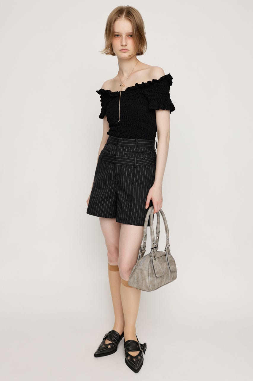 SLY H／W LAYERD ショートパンツ SLY | CRUSH RIB ショートパンツ (ショートパンツ ) |SHEL'TTER