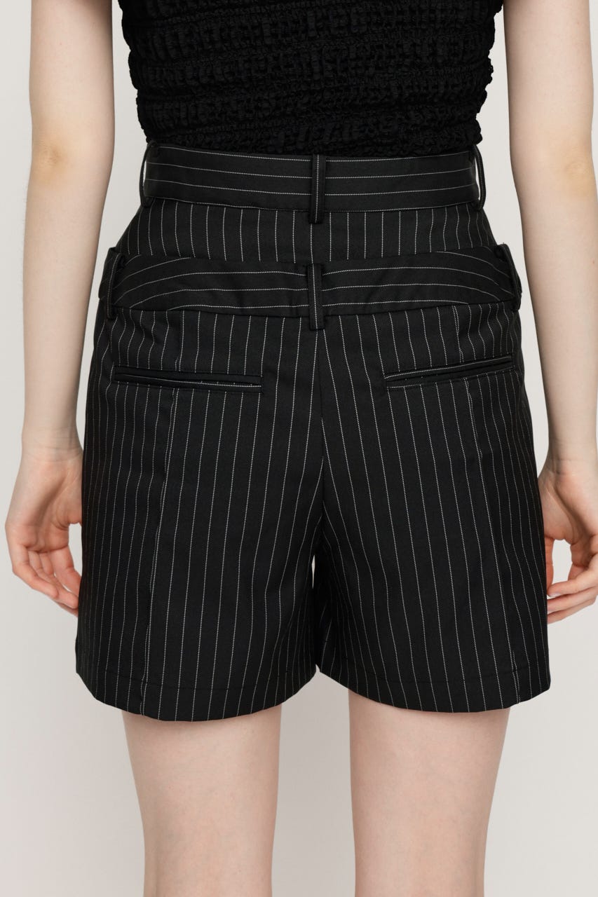 SaturdayClub ストライプ ベルト ショートパンツ 関税送料込 SaturdayClub ストライプ ベルト ショートパンツ 関税送料込
