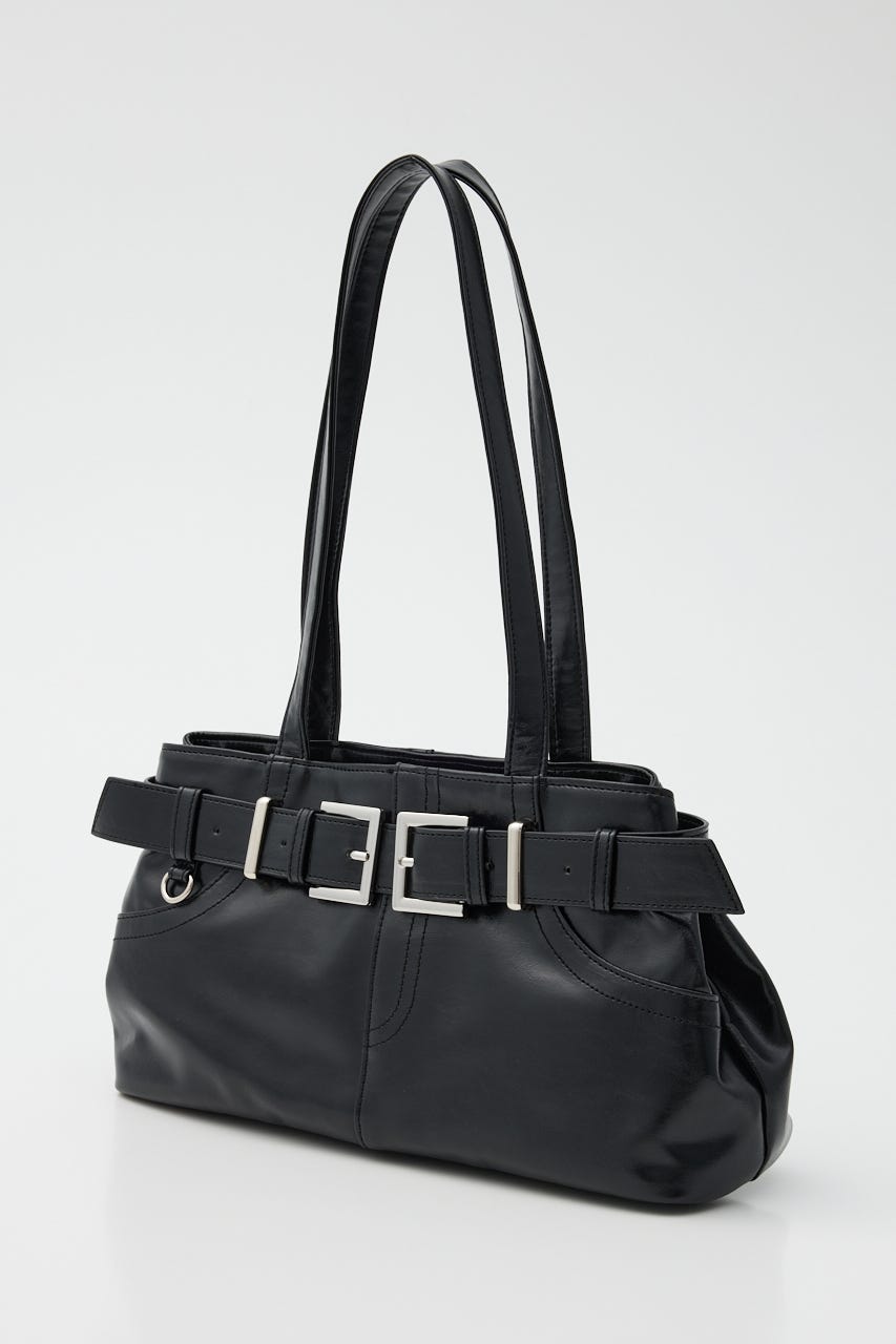 【1BUY5%OFF CAMPAIGN】BELT SHOULDER バッグ BLK FREE