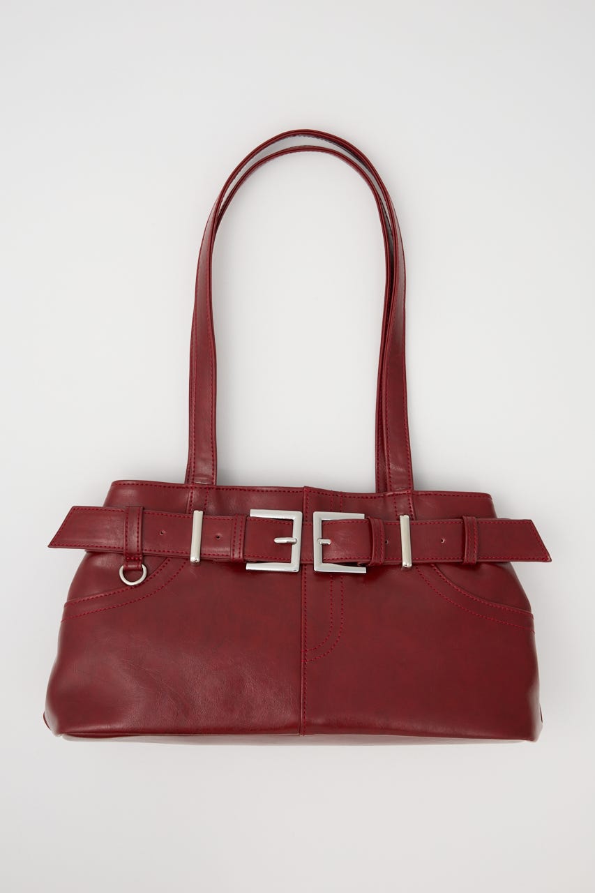 【1BUY5%OFF CAMPAIGN】BELT SHOULDER バッグ RED FREE