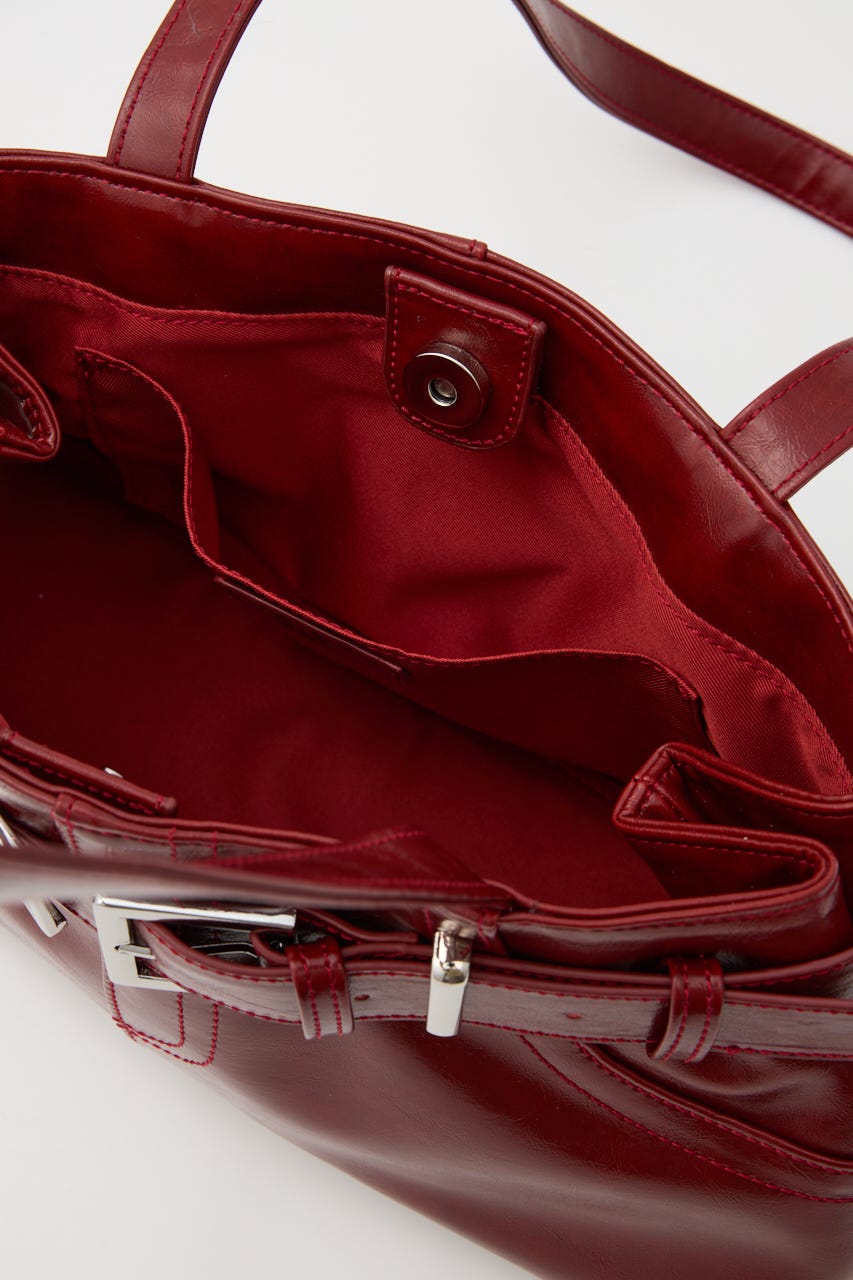 【1BUY5%OFF CAMPAIGN】BELT SHOULDER バッグ RED FREE