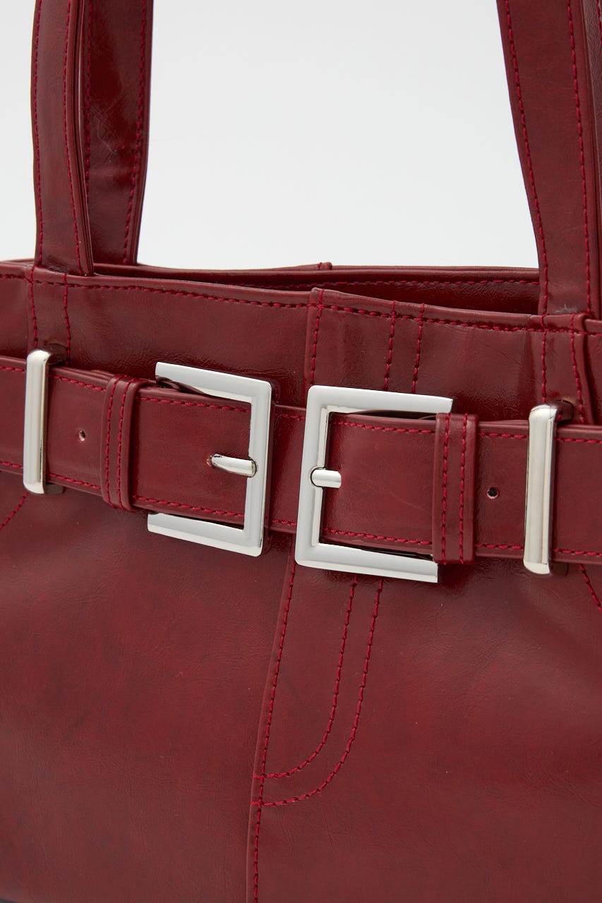 【1BUY5%OFF CAMPAIGN】BELT SHOULDER バッグ RED FREE