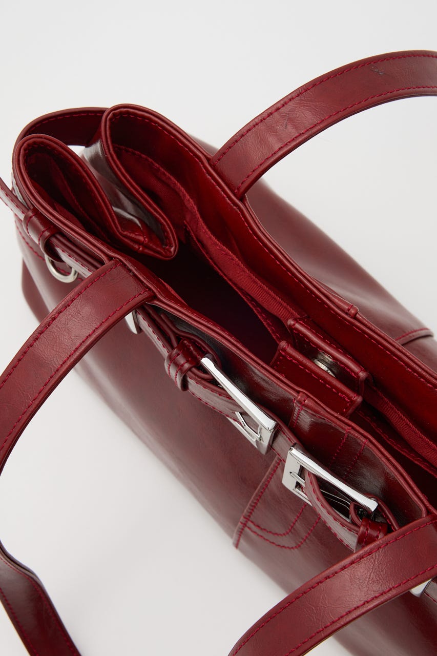 【1BUY5%OFF CAMPAIGN】BELT SHOULDER バッグ RED FREE
