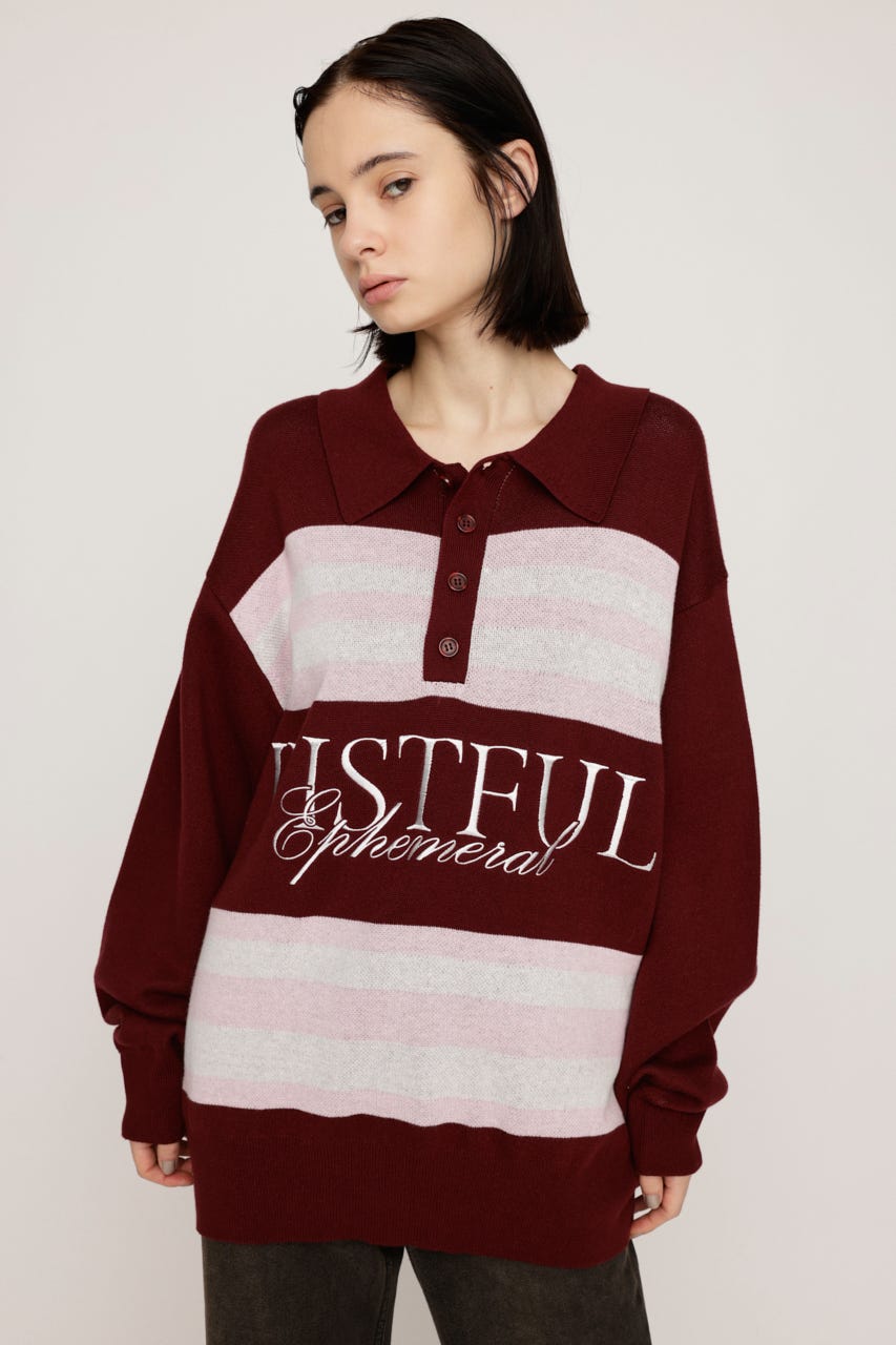 Pedestal Polo S Jellyyabashi 着用　yoko SLY | 【岩瀬洋志さん着用アイテム】FRONT LOGO POLO トップス