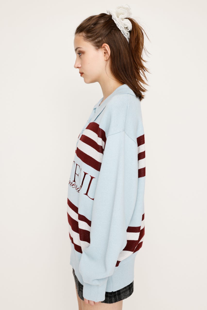 トップス HORIZONTAL STRIPES POLO L/S SHIRT HORIZONTAL STRIPES POLO L/S SHIRT | Mother's Day Gift Idea