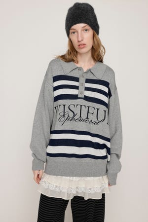 【1BUY5％OFF CAMPAIGN】【岩瀬洋志さん着用アイテム】FRONT LOGO POLO トップス