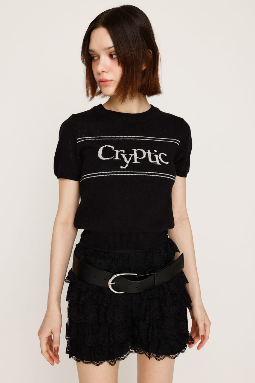 SLY | LOGO JQ SHORT SLEEVE トップス (ニット ) |SHEL'TTER