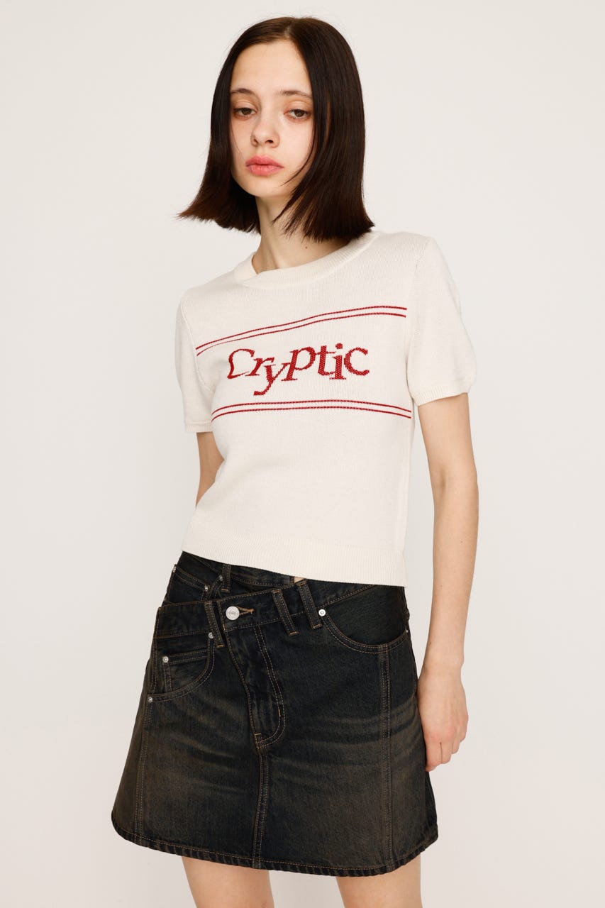 SLY | LOGO JQ SHORT SLEEVE トップス (ニット ) |SHEL'TTER