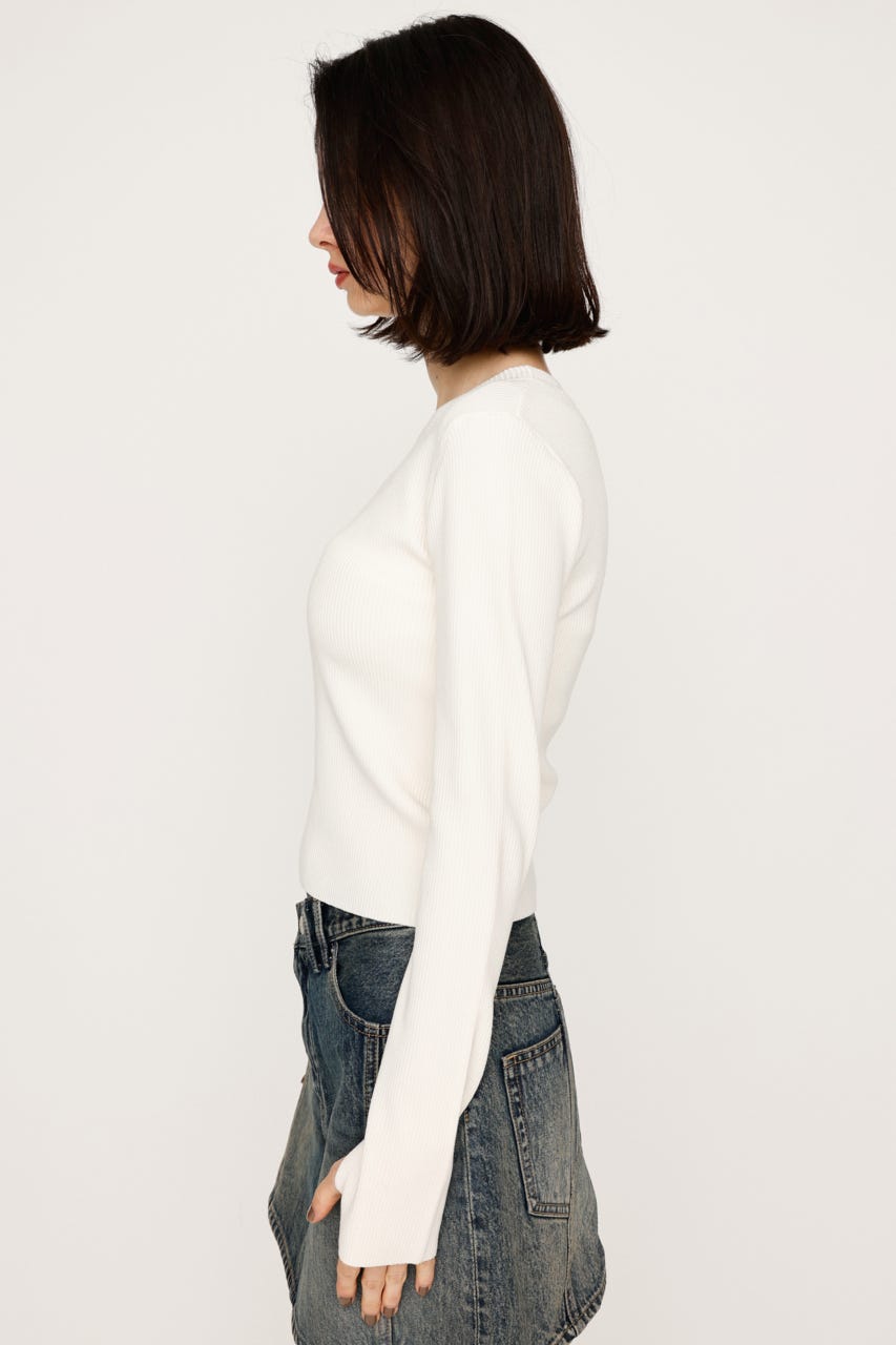 BASIC HG RIB トップス IVOY 1