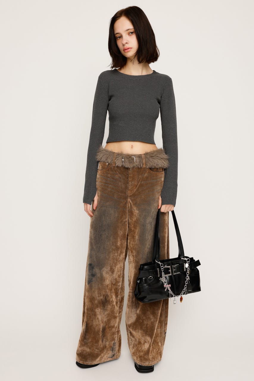 BASIC HG RIB トップス T.GRY 2