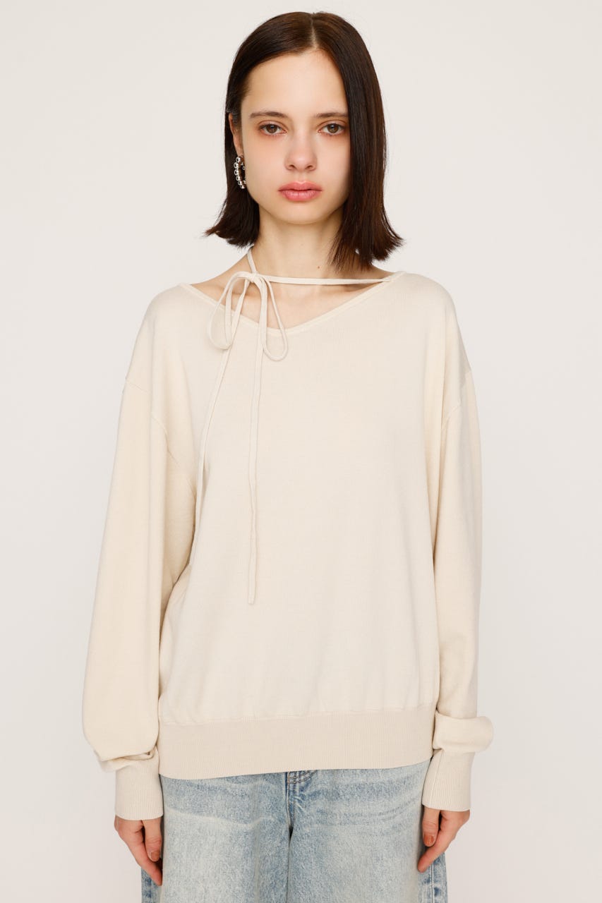 SLY | ASYMMETRY NECK LOOSE トップス (ニット ) |SHEL'TTER