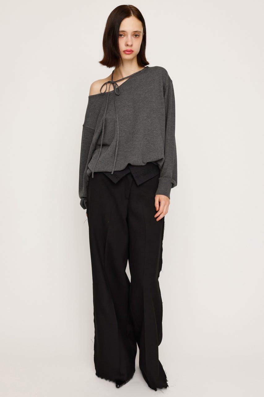 SLY | ASYMMETRY NECK LOOSE トップス (ニット ) |SHEL'TTER