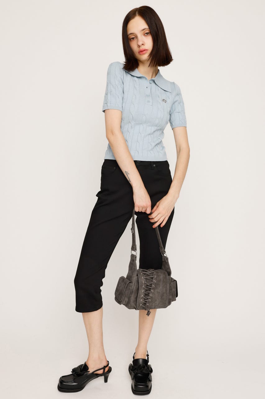 SLY | CABLE POLO KNIT トップス (ニット ) |SHEL'TTER WEBSTORE