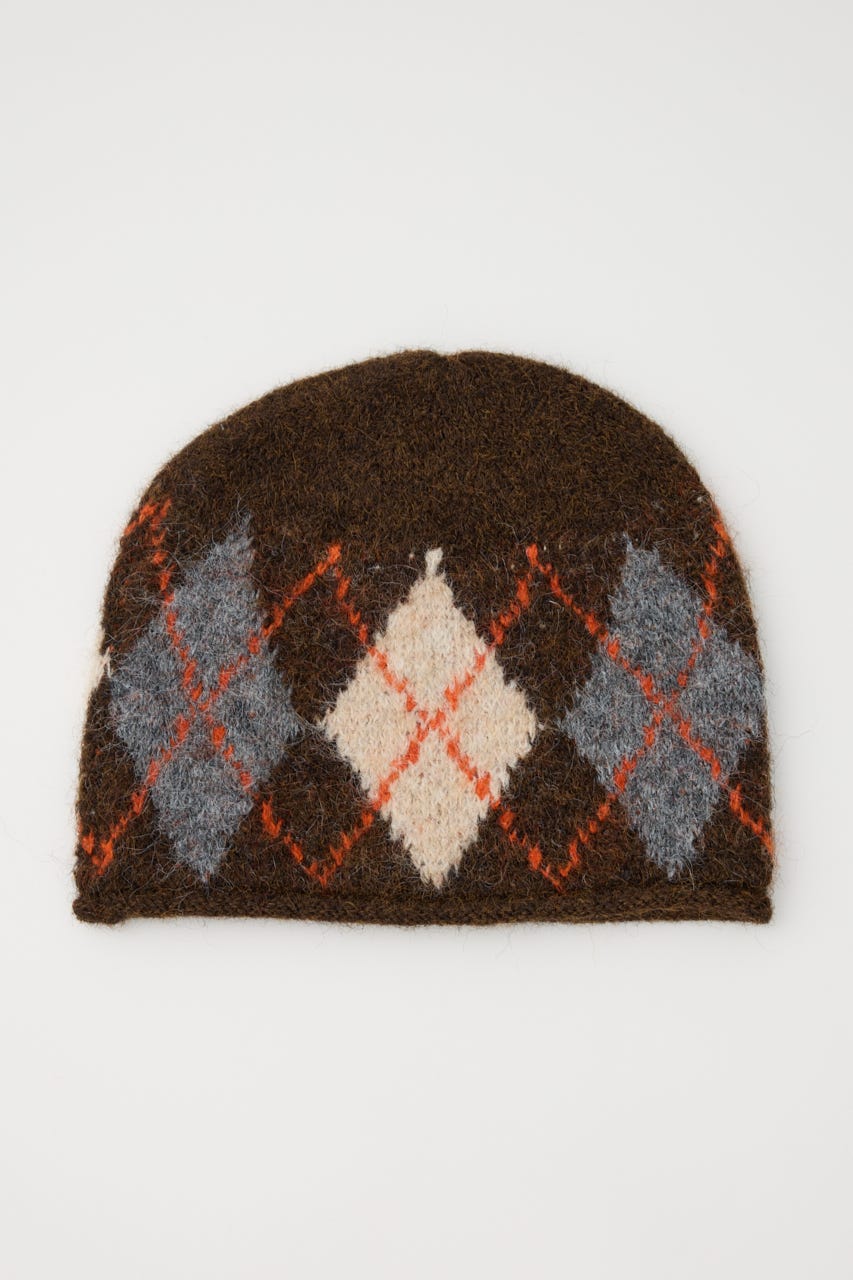 帽子 NOAH argyle beanie NOAH argyle beanie