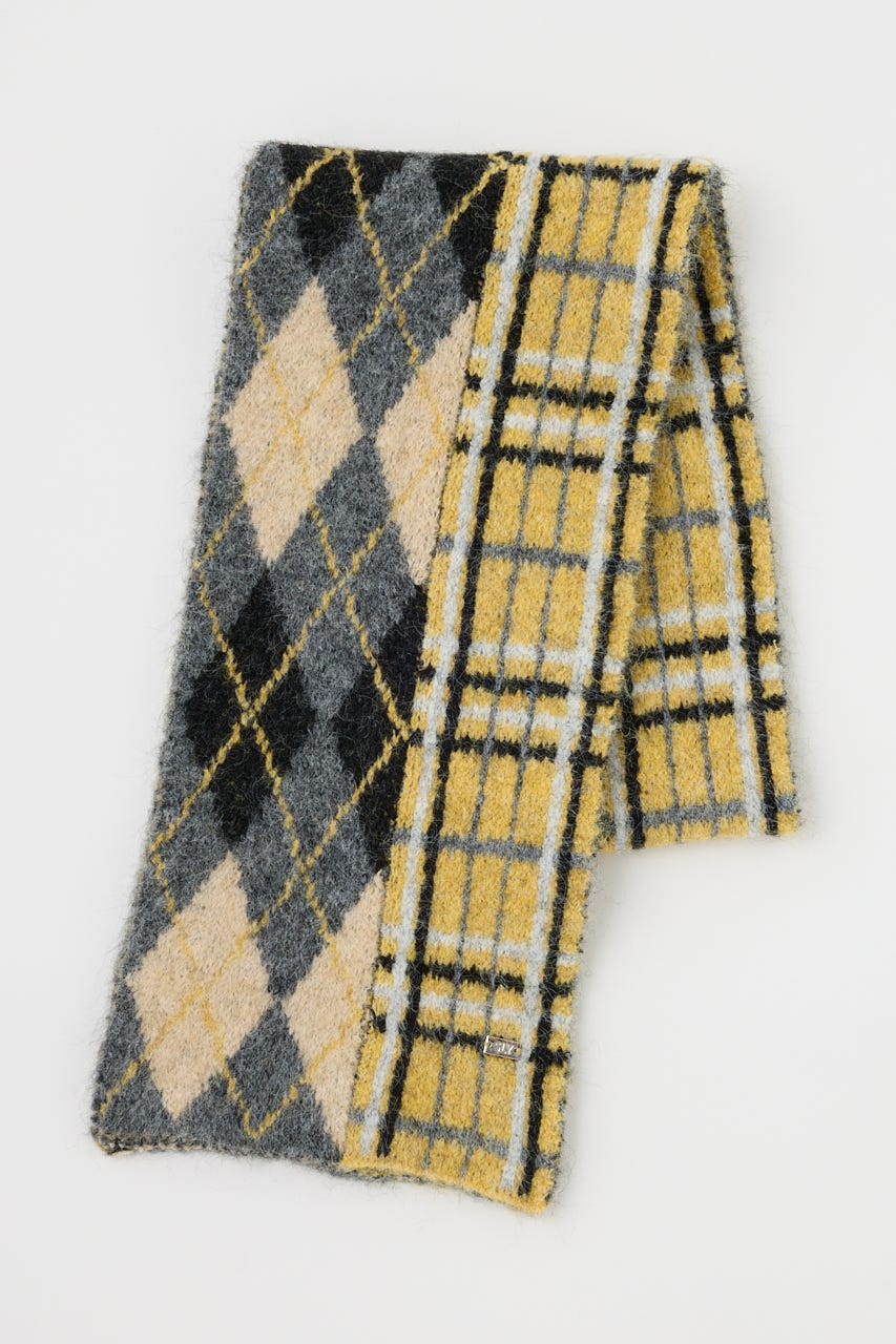 SLY | ARGYLE MIX JQ KNIT STALL (ストール・マフラー ) |SHEL