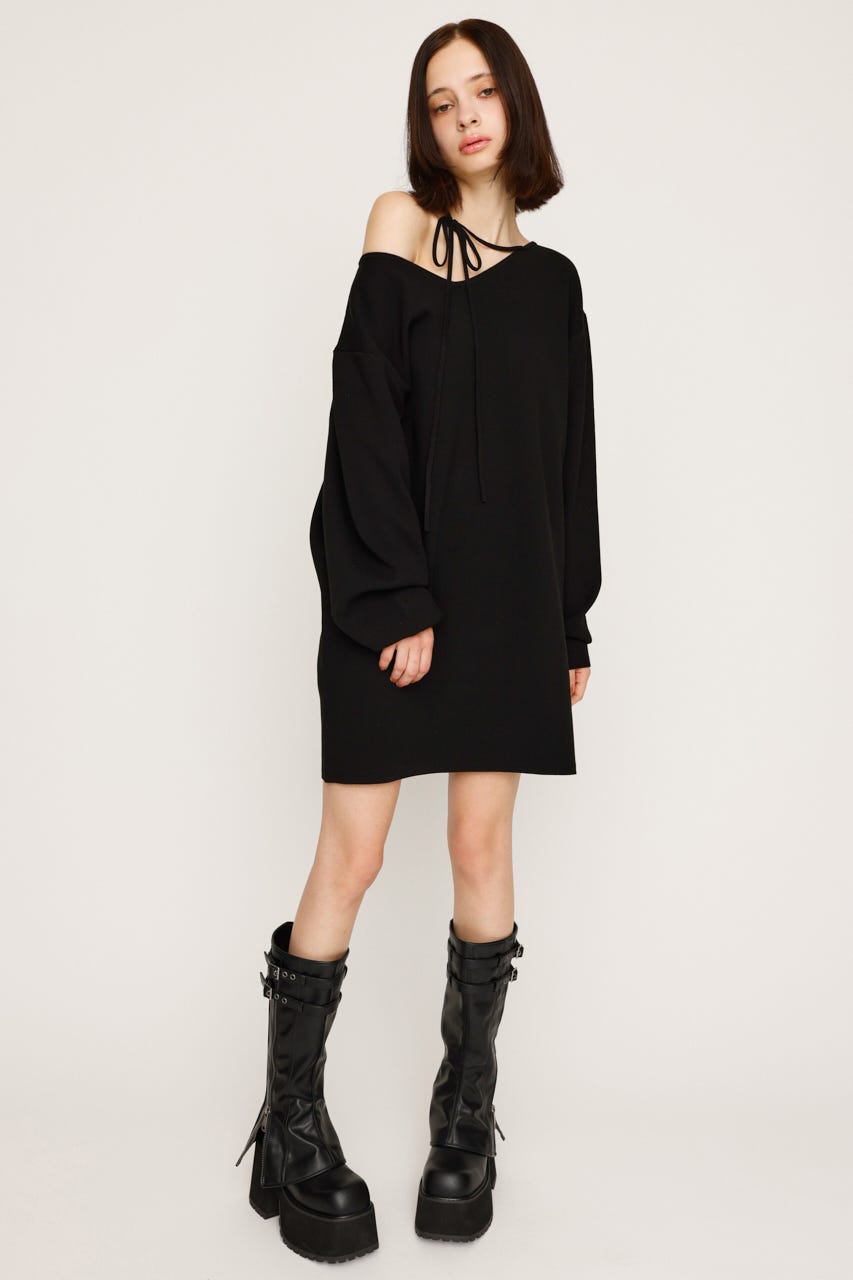 SLY | ASYMMETRY NECK LOOSE ワンピース (ワンピース(ミニ