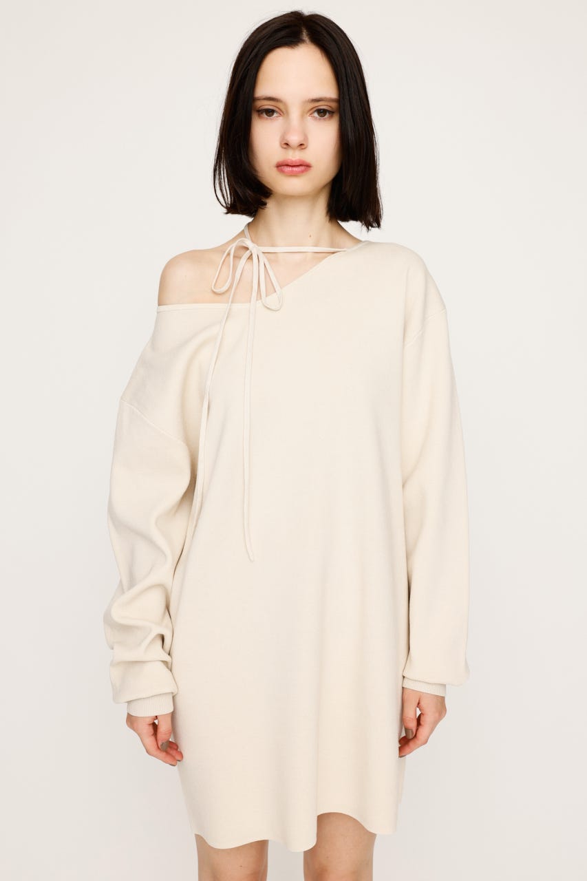 ワンピース akiho SLY | ASYMMETRY NECK LOOSE ワンピース (ワンピース(ミニ