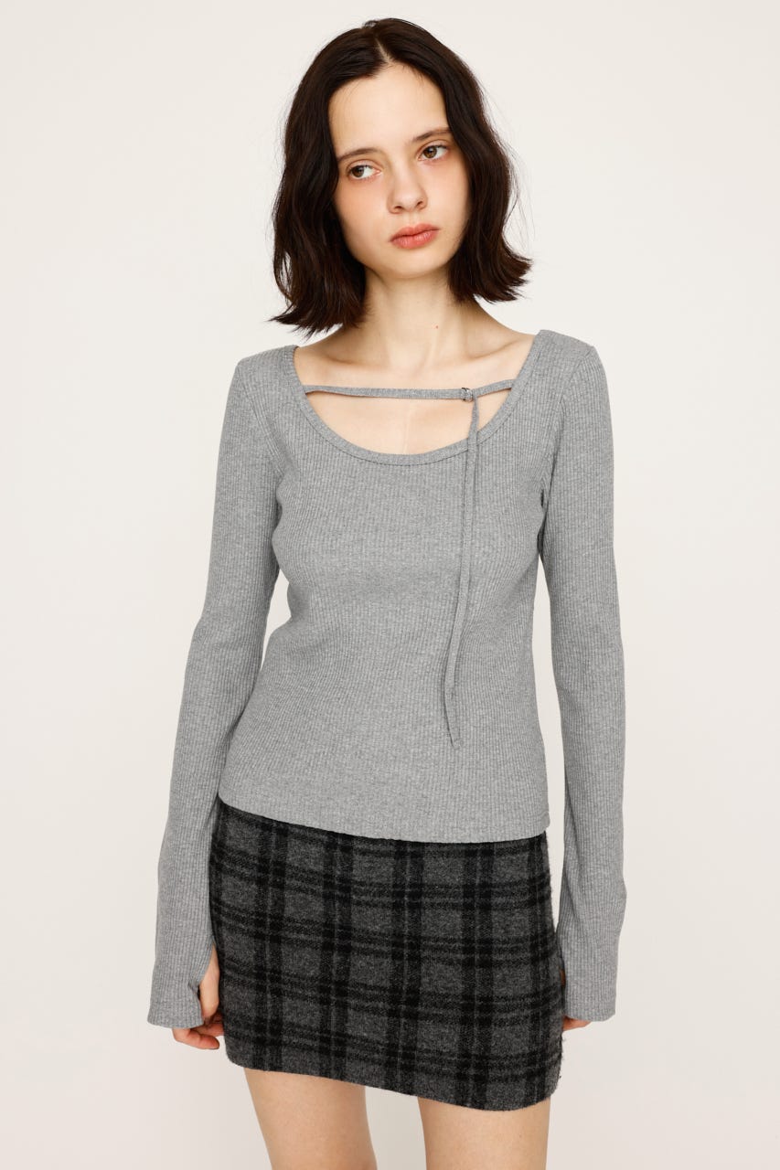 トップス rui SLY | 2WAY CUT RIB トップス (Tシャツ・カットソー(長袖