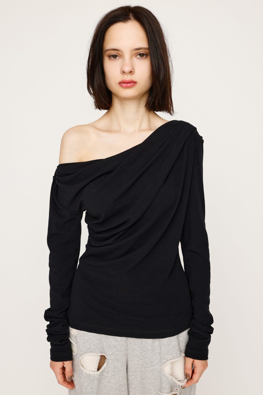 SLY | OFF SHOULDER CUT トップス (Tシャツ・カットソー(長袖