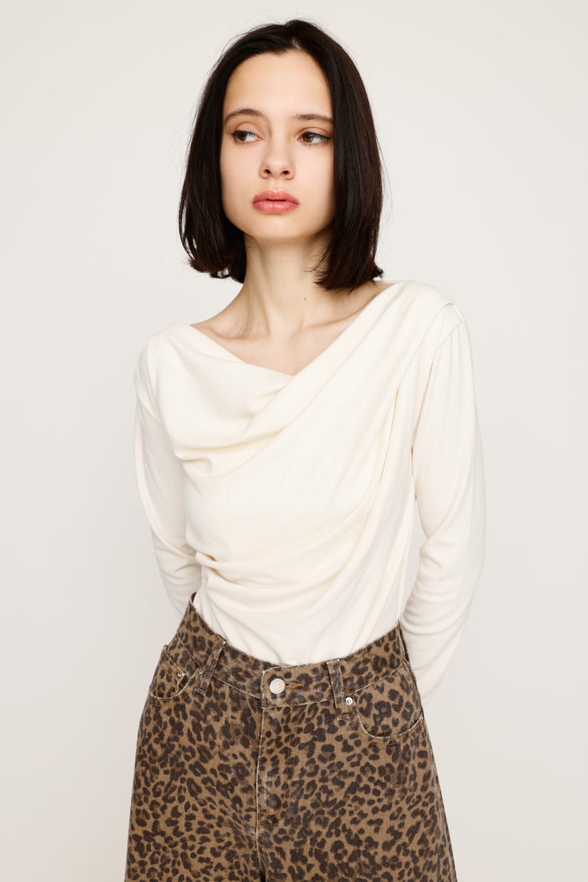 d.i.a. 長袖 フーディ トップス SLY | OFF SHOULDER CUT トップス (Tシャツ・カットソー(長袖