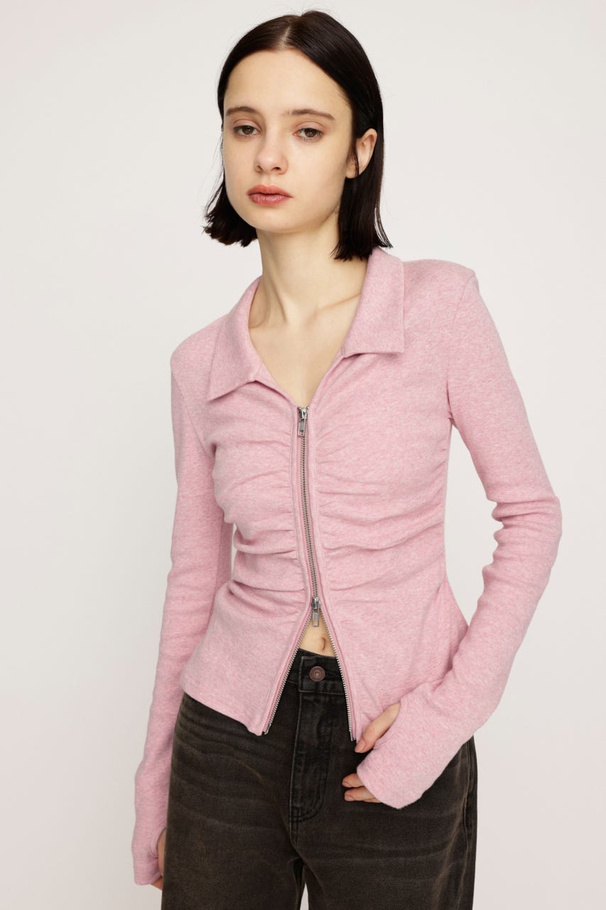 もっさん SLY | FRONT GATHER ZIP トップス (Tシャツ・カットソー(長袖