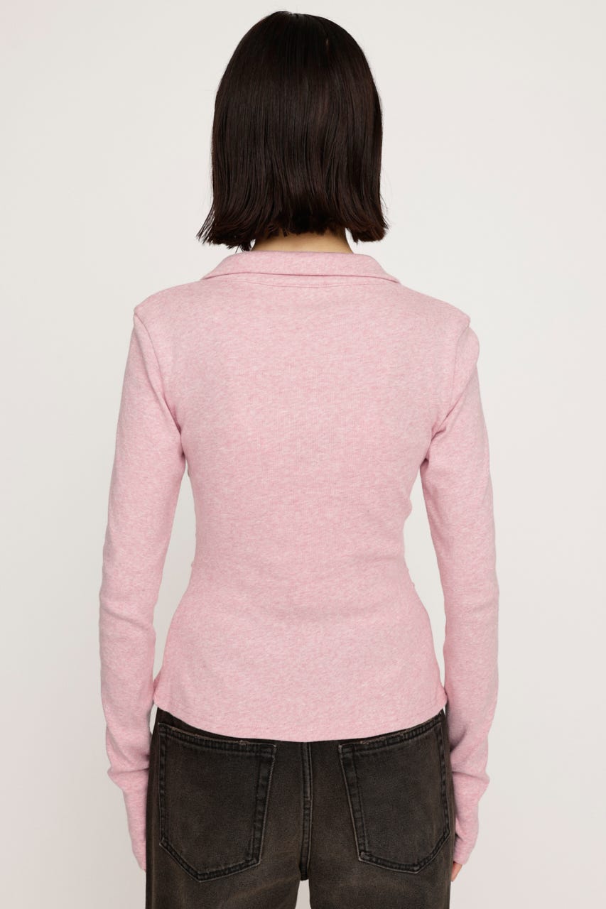ランバン スポール 前開きジップアップカットソー SLY | FRONT GATHER ZIP トップス (Tシャツ・カットソー(長袖