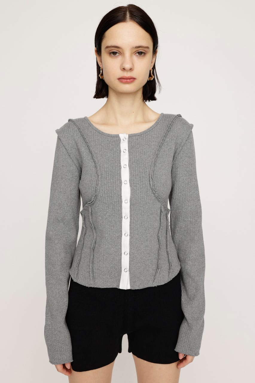 PLEATS PLEASE ストライプ柄　インナー2枚付き SLY | MANYWAY RIBBON KNIT トップス (ニット ) |SHEL'TTER WEBSTORE